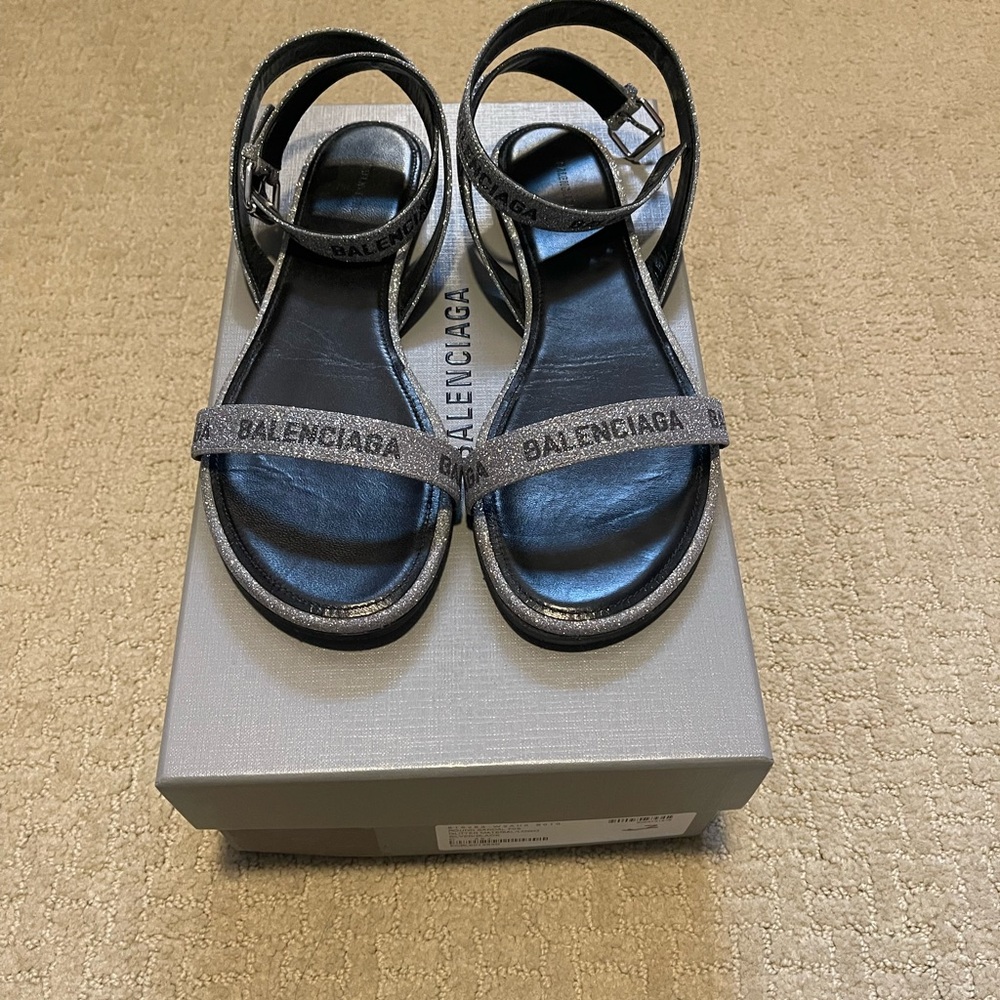 Balenciaga ankle wrap sandals